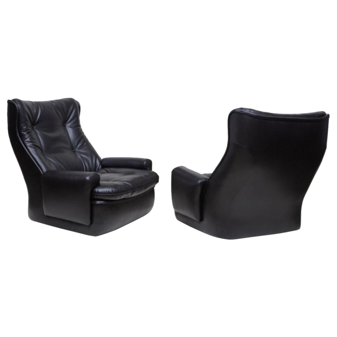 Michel Cadestin Lounge Chairs