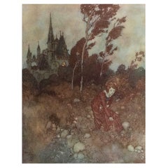 Original Antique Print by Edmund Dulac, 1911.