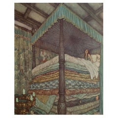 Original Antique Print by Edmund Dulac, 1911.