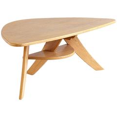 Jan Den Drijver Oak Coffee Table for Wooninrichting De Stijl, 1948 5