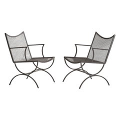 Vintage Bob Anderson, Armchairs, Iron, USA, 1960s