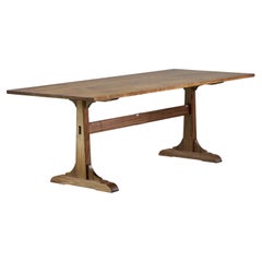 Walnut Trestle Dining Table by Thomas Throop/Black Creek Designs - Made To Order