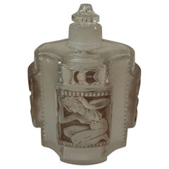 Rene Lalique France Helene Crystal Perfume Bottle circa 1940