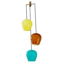 20e siècle Massimo Vignelli pour Venini Lampe à suspension