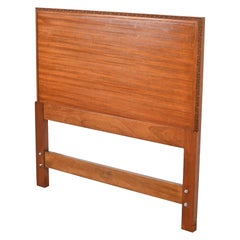 Vintage Frank Lloyd Wright Taliesin Mahogany Twin Headboard, 1950s