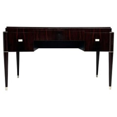 Jacques Ruhlmann Style, French Art Deco, Writing Desk, Macassar, France, 1930s
