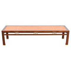 Michael Taylor per Baker Far East Collection Tavolino in teak, noce e ottone