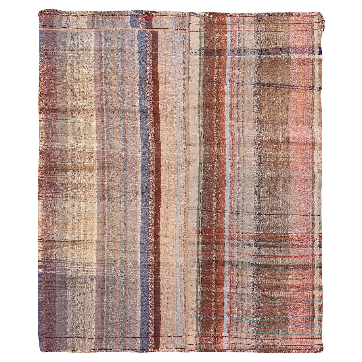 Preciosa Alfombra Persa Kilim Vintage Pequeña 6'2" x 7'7 en venta