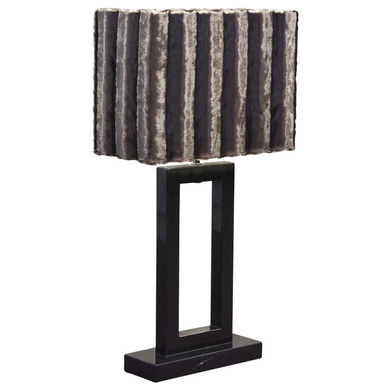 Modern Marble Based Table Lamp For Sale
