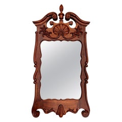 Chippendale Walnut Custom-made Mirror 