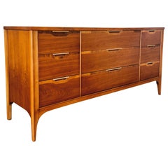 Vintage mid century modern Kent Coffey lowboy dresser “impact” collection 1960d