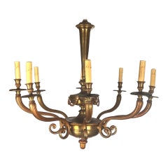 Used French Brass Light Fixture