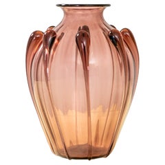 Vintage 20th Century Vittorio Zecchin Murano Glass Vase for Venini 