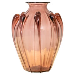 20th Century Vittorio Zecchin Murano Glass Vase for Venini