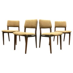 set of 4 signed eugenio gerli S82 chairs by tecno