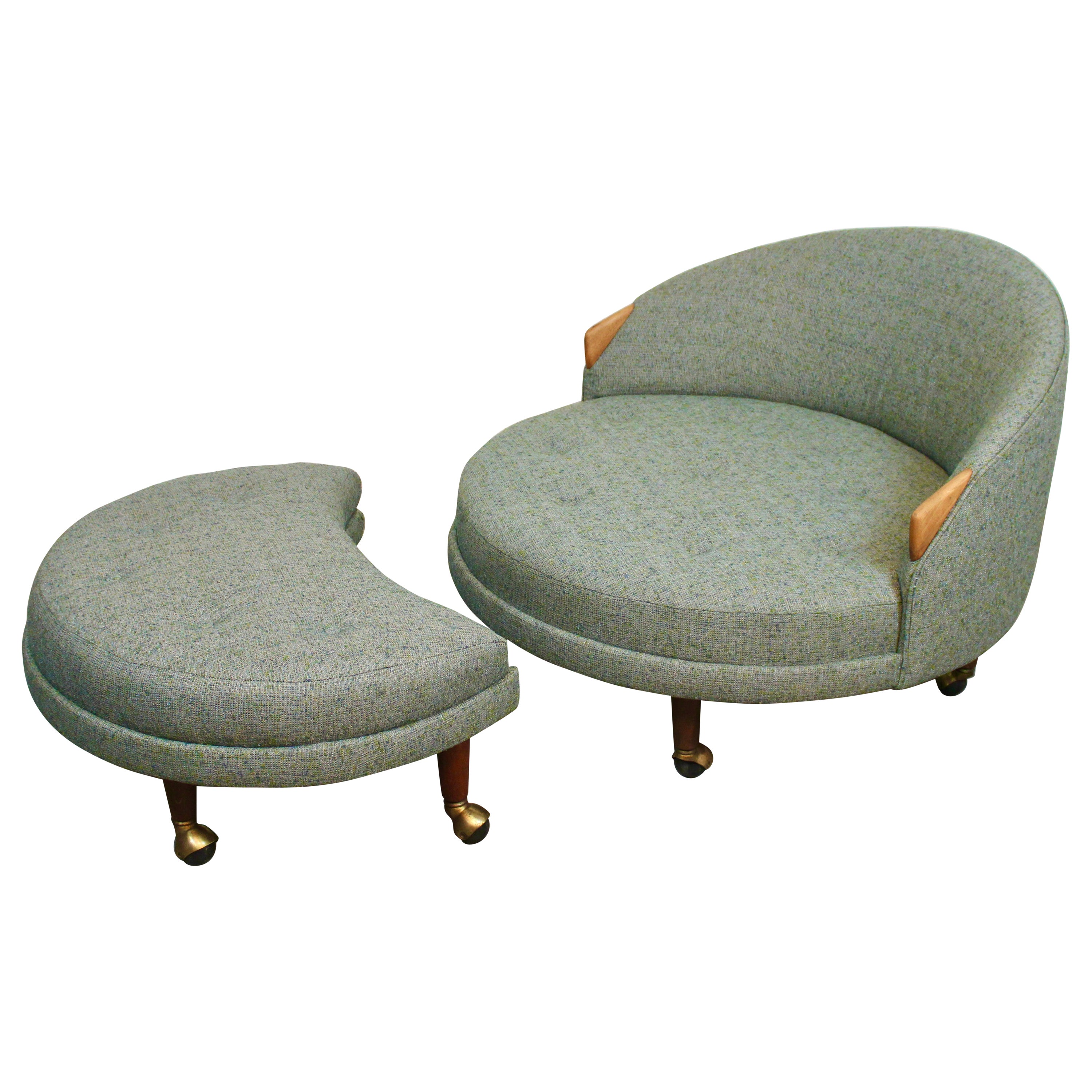 Adrian Pearsall "Havana" Lounge Chair and Ottoman for Craft Associates