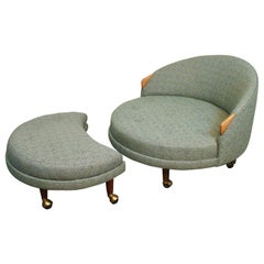 Vintage Adrian Pearsall "Havana" Lounge Chair and Ottoman for Craft Associates