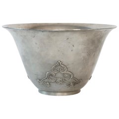 Antique Large Pewter Bowl by Just Andersen, 1920s, Denmark