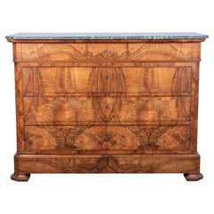 Antique 19th Century French Louis Philippe Walnut Commode