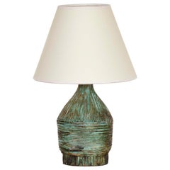 Retro French Ceramic Etched Lamp