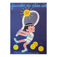 Original-Vintage-Poster, „Jeunesse Au Plein Air“, V. Morvan & L. Kouper, ca. 1980