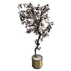 Mid Century Modern Mixed Metal Curtis Jere Style Tree