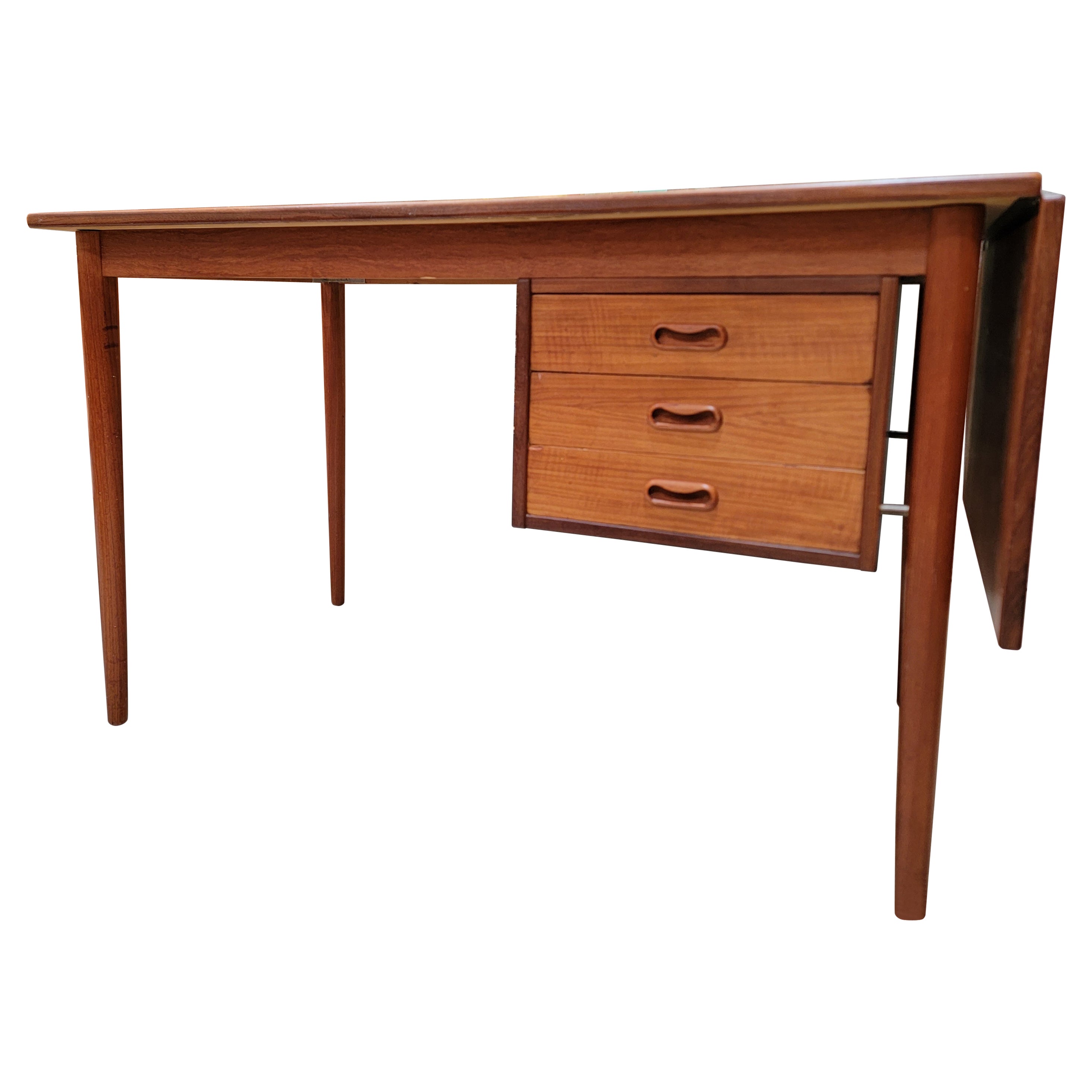 Arne Vodder Attributed Teak Danish Modern Desk