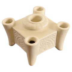 Vintage Rookwood Pottery Arts & Crafts Glazed Ceramic Candlestick Holder, 1934