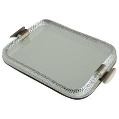 Italian Glass Tray, 1940s 12