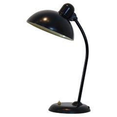 Lámpara de mesa negra regulable de Christian Dell para Kaiser Idell, Alemania Años 30