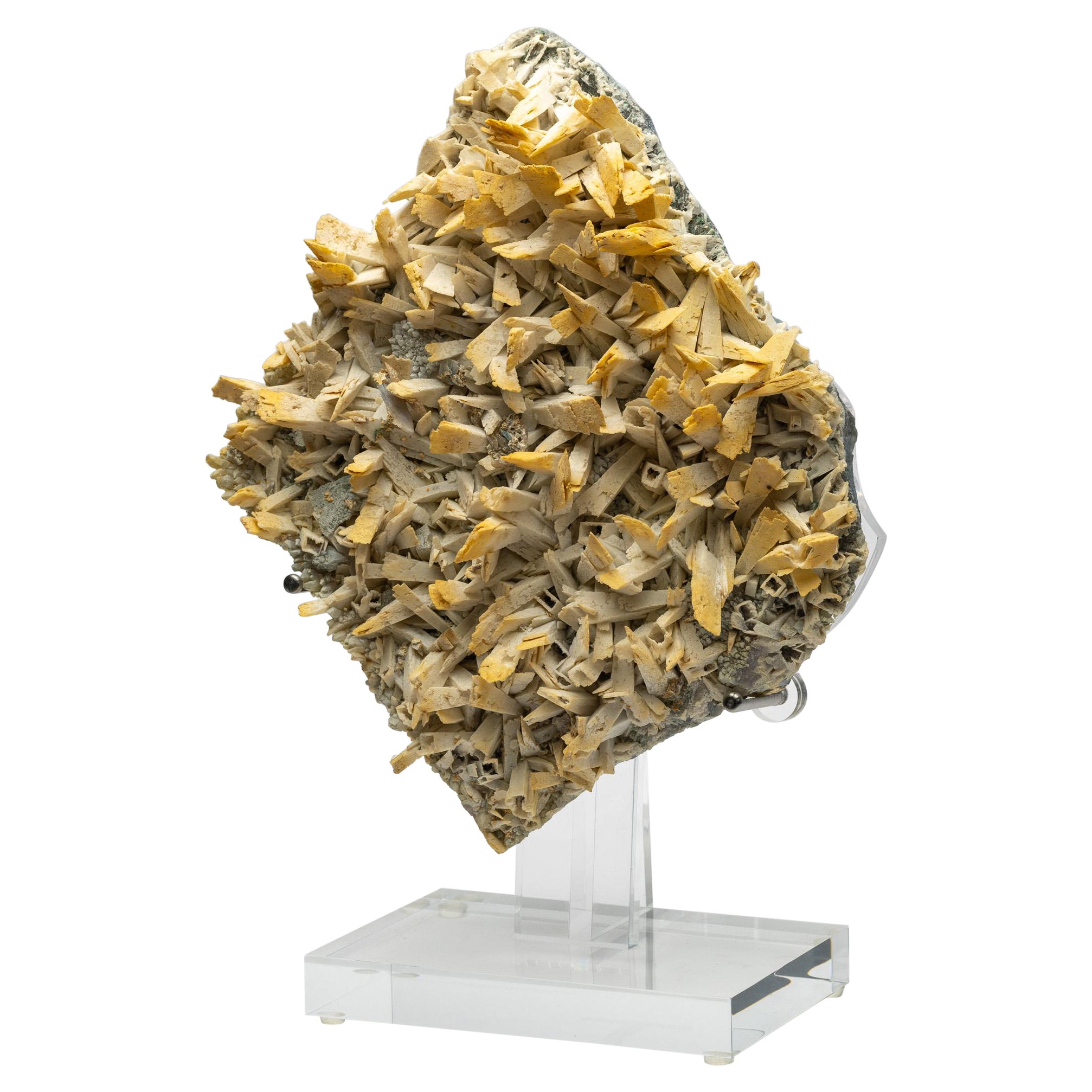 Amethyst flower mounted on custom acrylic base