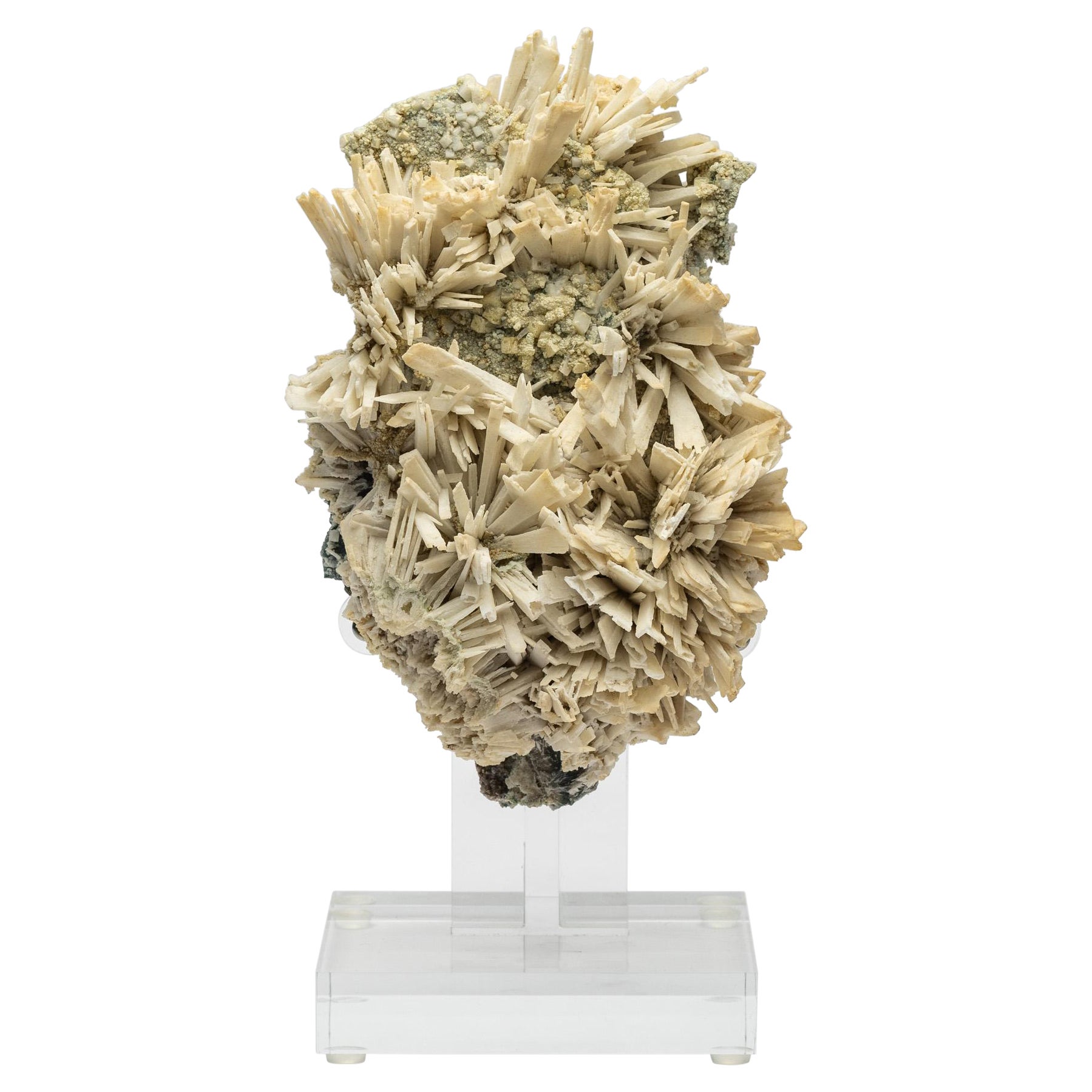Flor de amatista montada sobre base acrílica personalizada