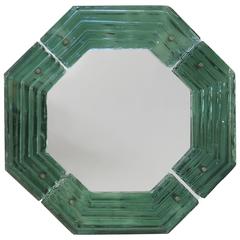 Rare Italian Murano Glass Frame Wall Mirror