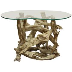 1950s Gilt Finish Driftwood Table