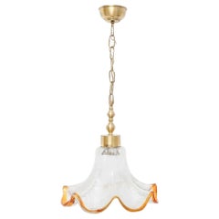 Mid-Century Modern Glass Pendant Lamp, circa 1960