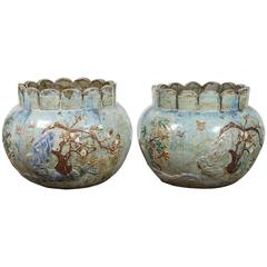 Single Shiwan Porcelain Jardiniere