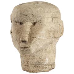 Antique Carved Stone Head from Timor