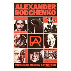 Original Retro Art Exhibition Advertising Poster Alexander Rodchenko Oxford