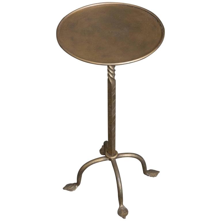 Small Gilt Iron Martini Table at 1stDibs small martini tables, small