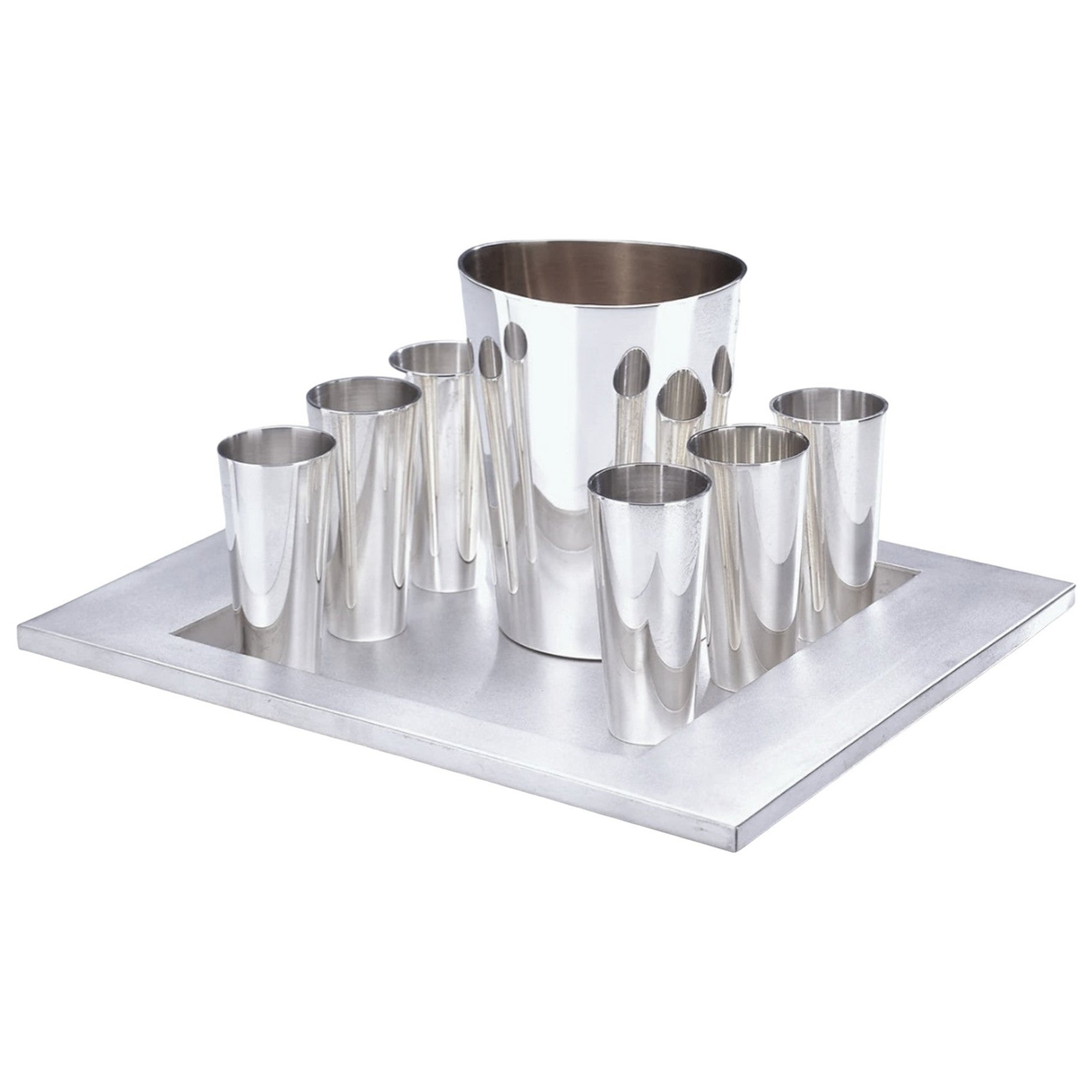 Juego de copas de Kiddush de plata de Piet Cohen, Amsterdam 1997 en venta
