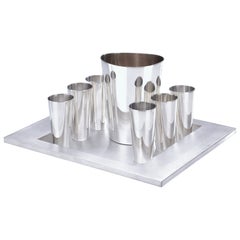 Juego de copas de Kiddush de plata de Piet Cohen, Amsterdam 1997