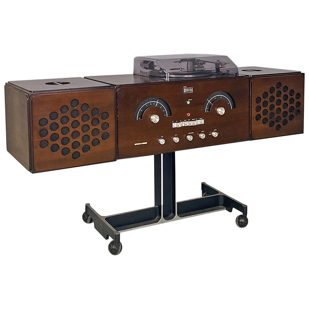 Italian Radiophonograph RR126 and Record Player by Castiglioni, Brionvega 1960s