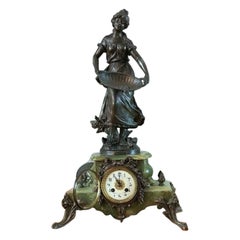 Antique Art Nouveau Mantel Clock by Francois Moreau From 1900/1920