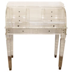 Used Plexiglass desk by Comatec, France, circa 1980