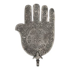 A Silver Moroccan Hamsa Circa 1900