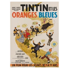 Vintage Tintin et les Oranges Bleues