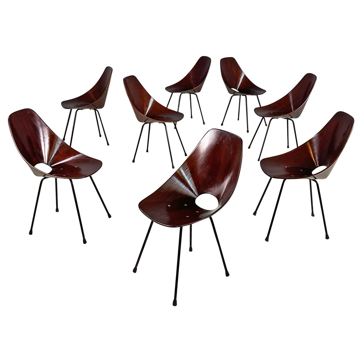 Medea Chair Italian mid-century modern Medea chairs by Vittorio Nobili for ...