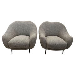 Paar skulpturale italienische Vintage-Sessel