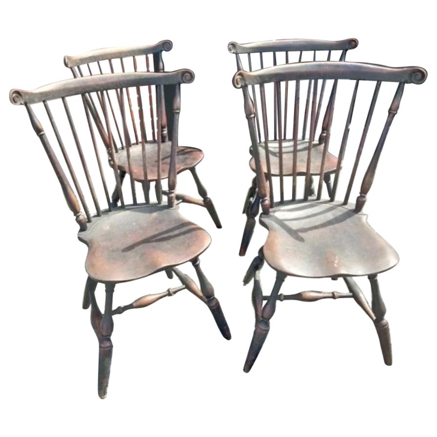Early 20thc Replicas of  18thc Butterfly Windsor Chairs