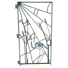 Puerta de hierro forjado de los años 30